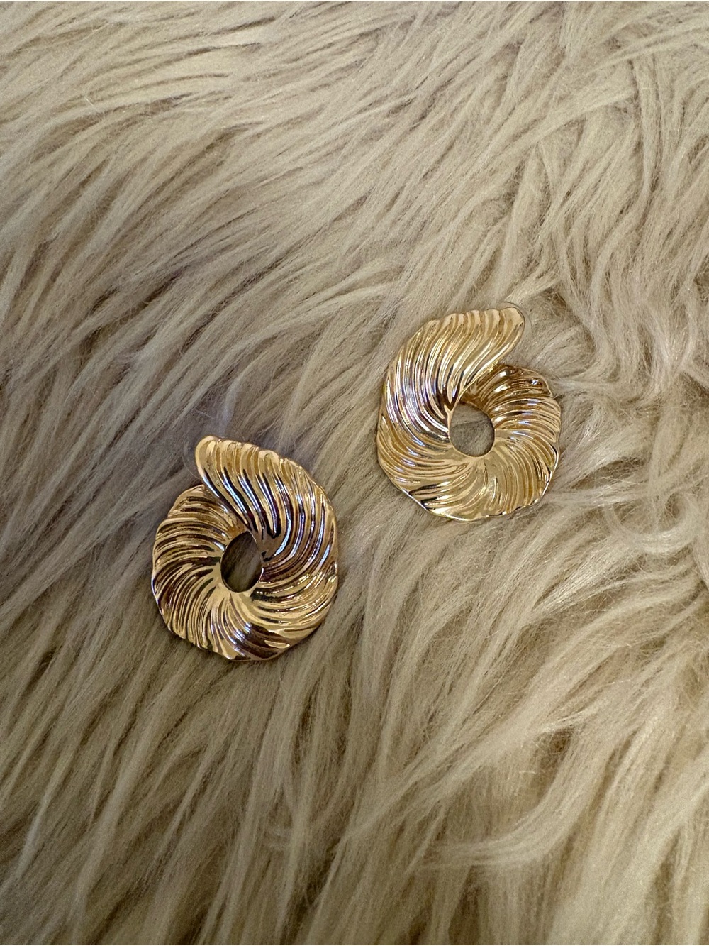 Gold Art Deco Earrings